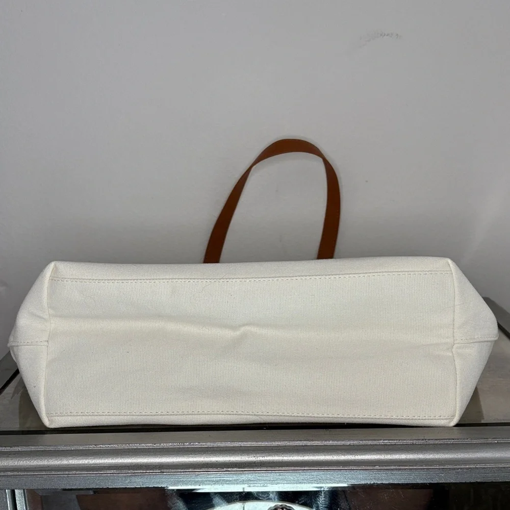 Michael Kors Cream Tote with Brown Straps - Picture 8 of 9